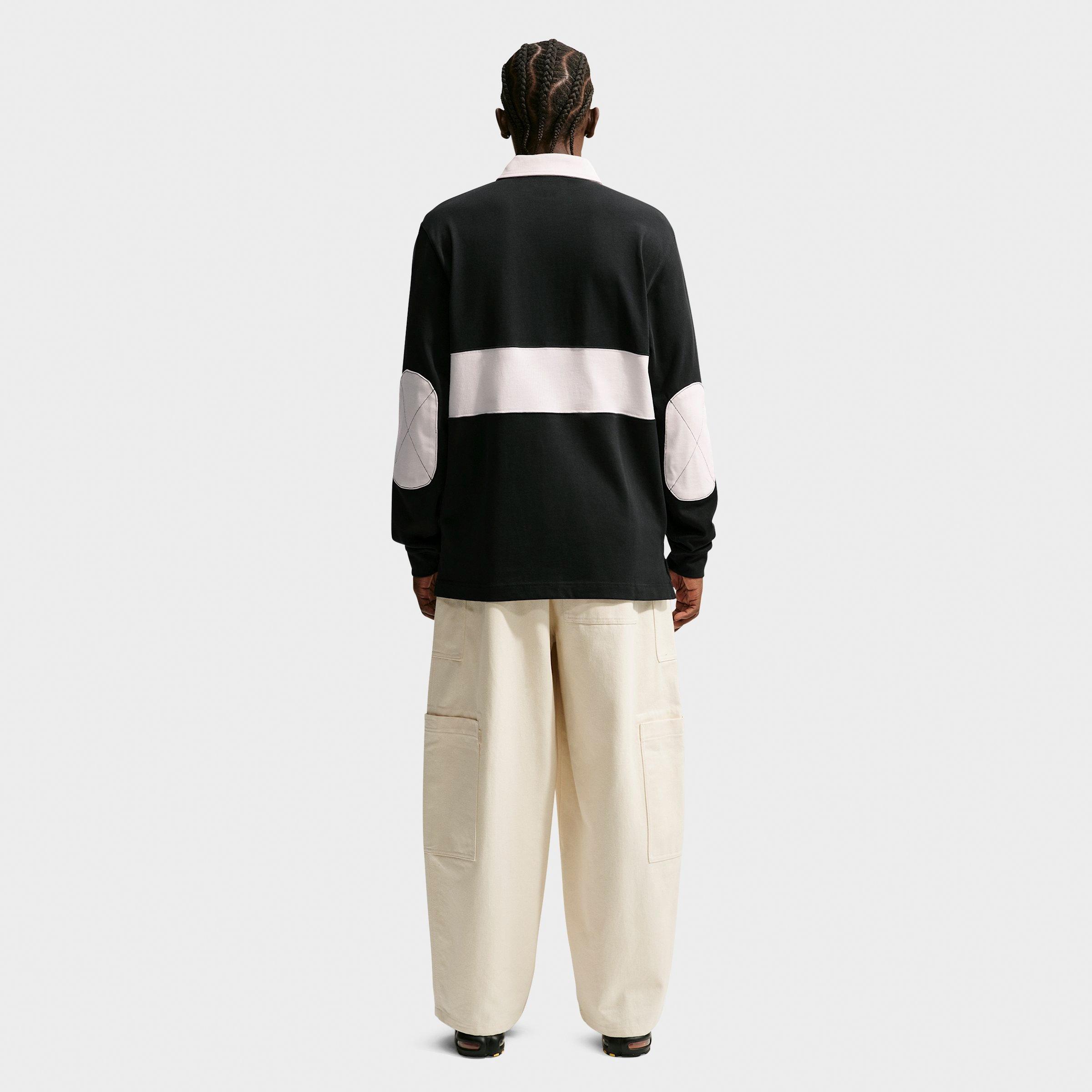 Men's Nithtke Club Striped Long-Sleeve Rugby Top - Black/Phantom/Phantom/Phantom