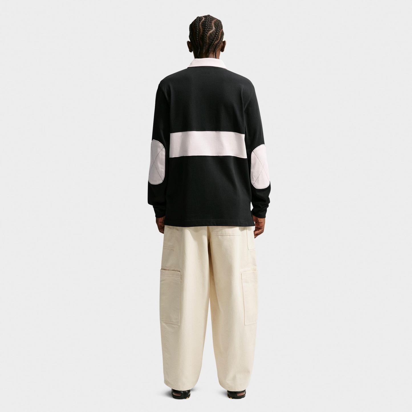 Men's Nithtke Club Striped Long-Sleeve Rugby Top - Black/Phantom/Phantom/Phantom