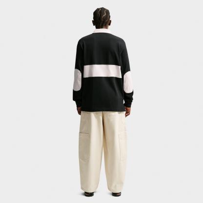 Men's Nithtke Club Striped Long-Sleeve Rugby Top - Black/Phantom/Phantom/Phantom