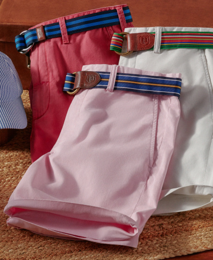 Polo Ralph Lauren Men's Stretch Classic-Fit Chino Shorts, 9" inseam - Carmel Pink
