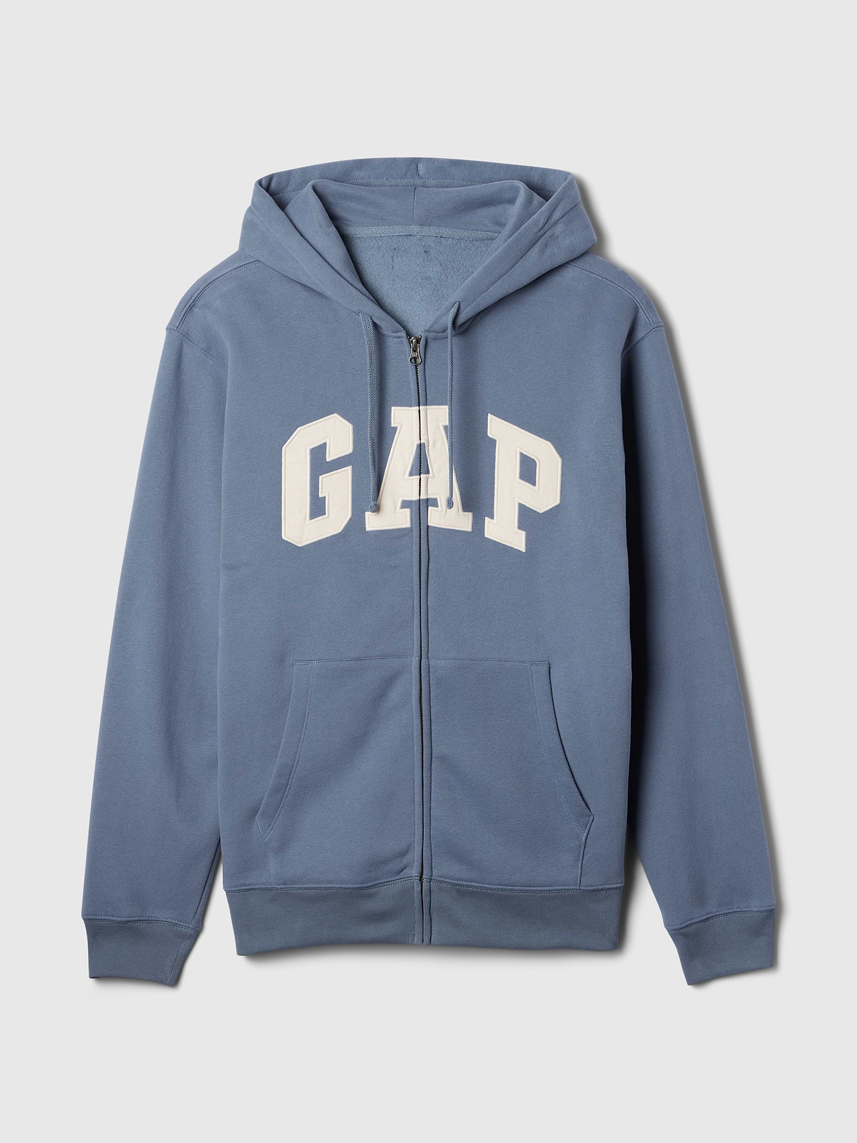 Adult VintageSoft Arch Logo Zip Hoodie - bainbridge blue