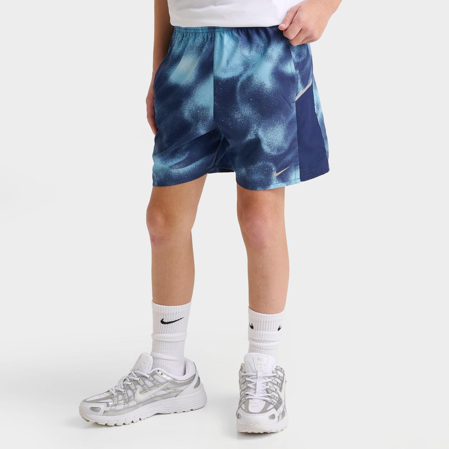 Big Kids' Nithtke Miler Graphic Dri-FIT Training Shorts - Football Blue/Midnight Navy