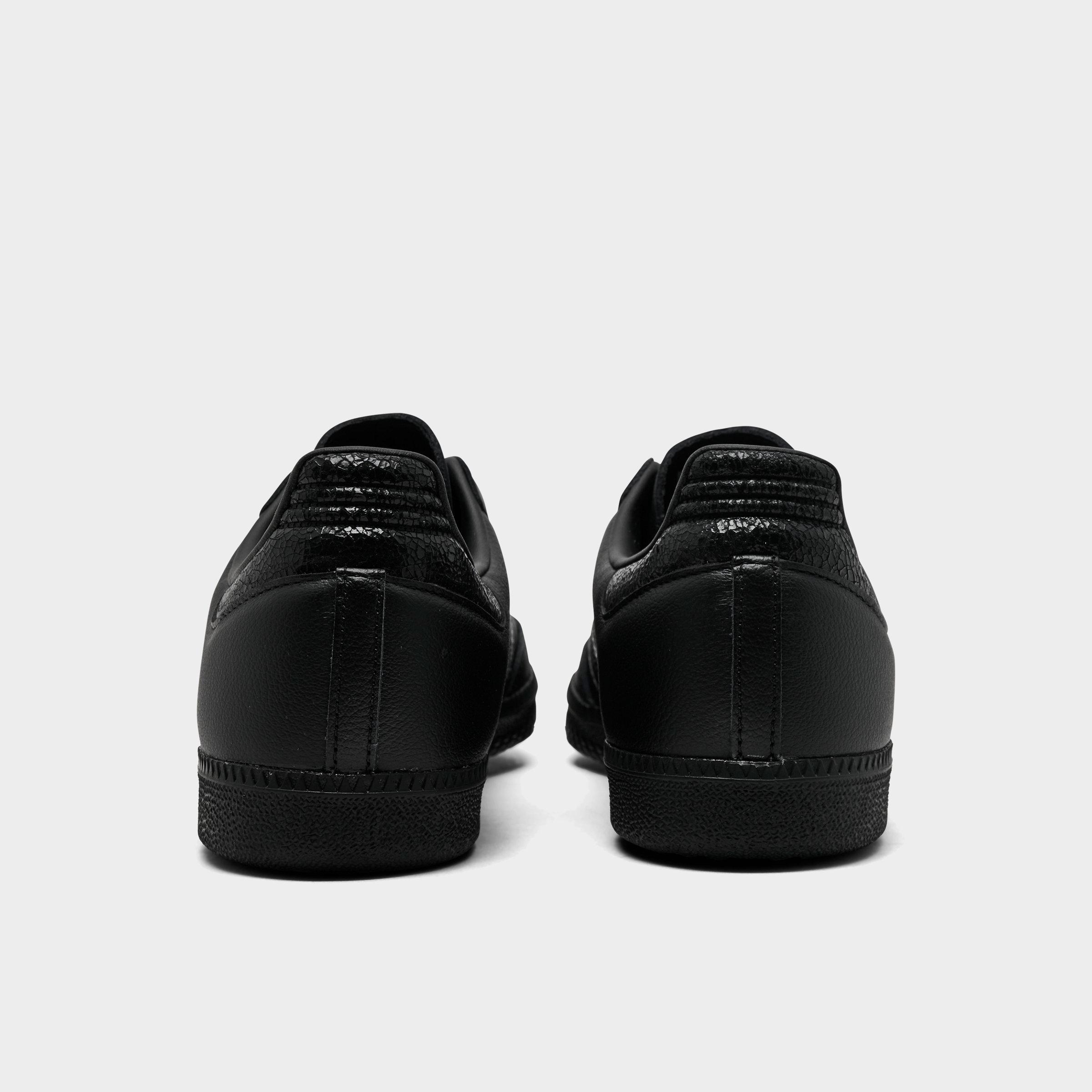 Men's adidas Originals Samba OG Casual Shoes - Part 2 - Core Black/Core Black/Core Black - Back view