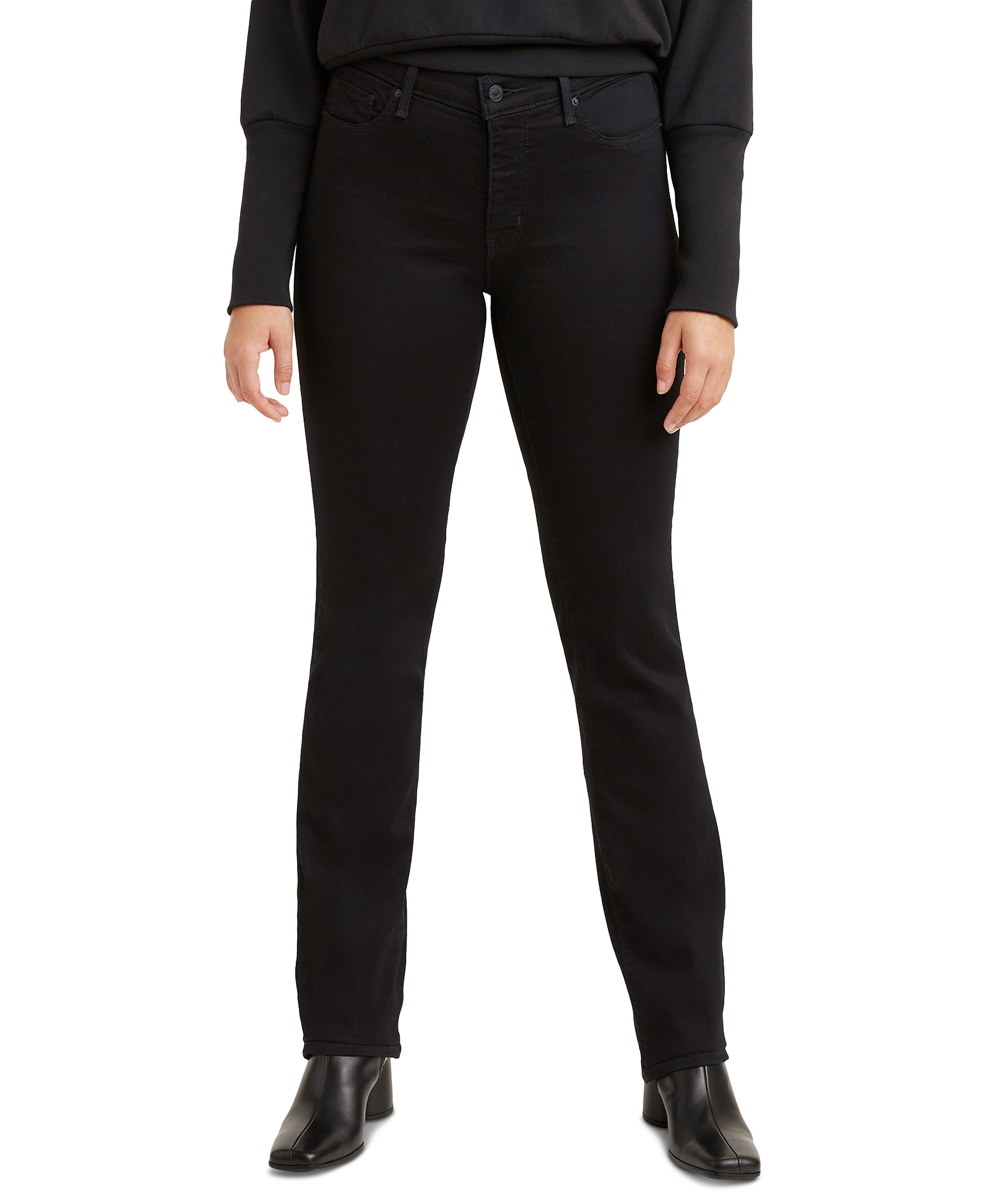 Levi's 314 Shaping Straight Leg Jeans 30" - Soft Black