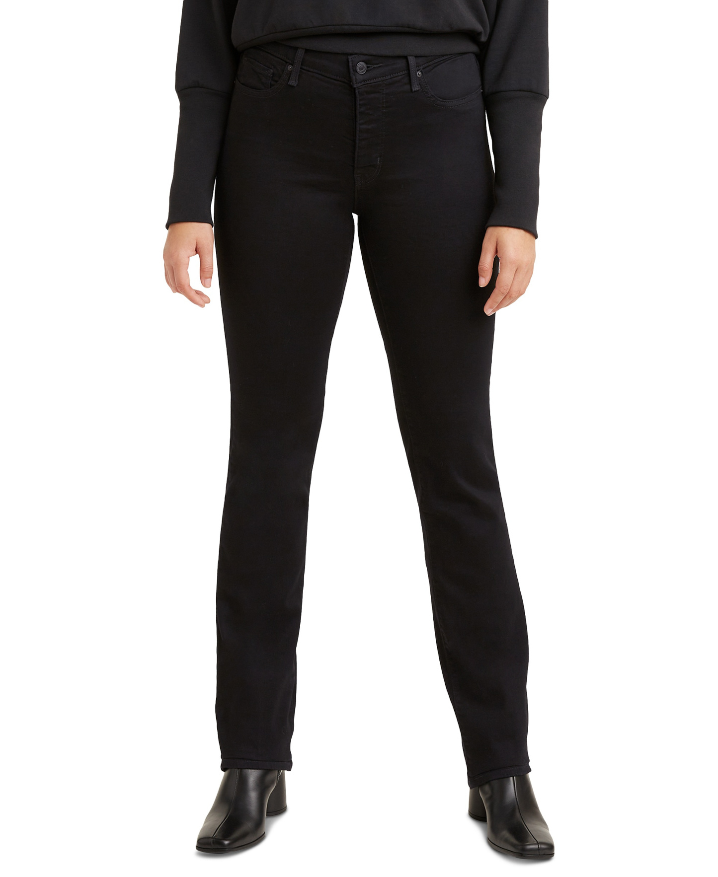 Levi's 314 Shaping Straight Leg Jeans 30" - Soft Black