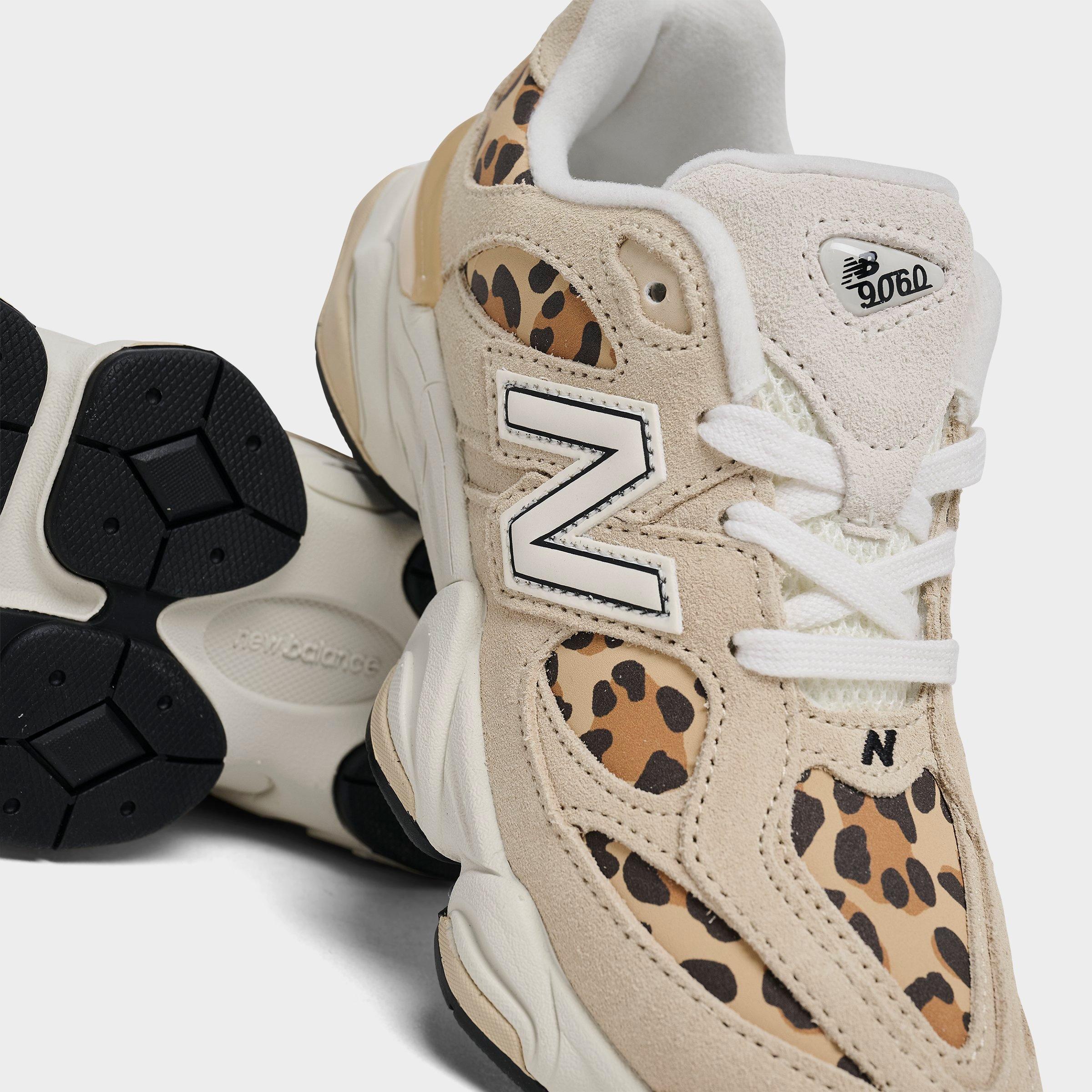 Girls' Little Kids' New Balance 9060 Casual Shoes - Beige Leopard - view 3