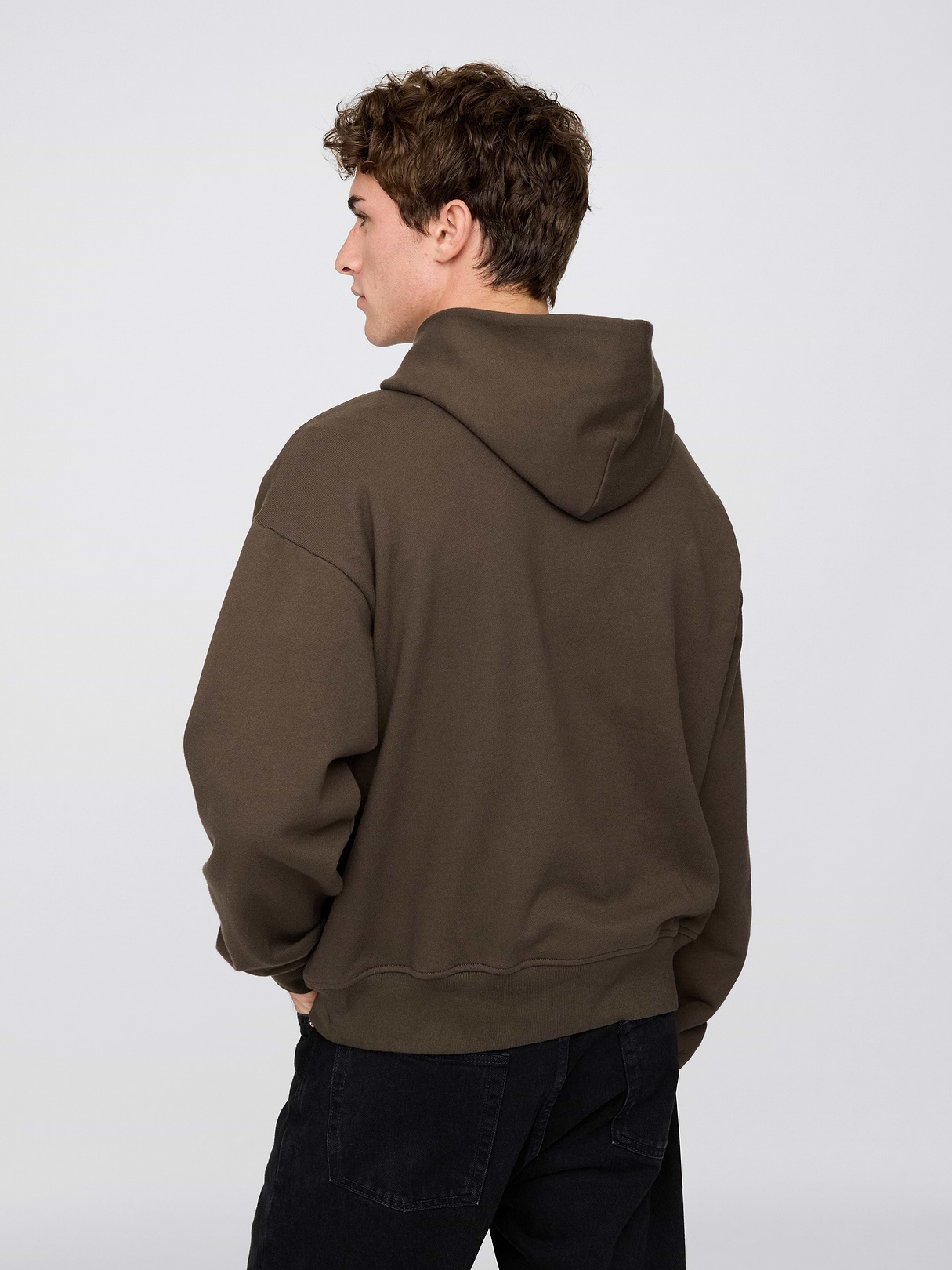 Adult Heavyweight Oversized Hoodie - Ground brown