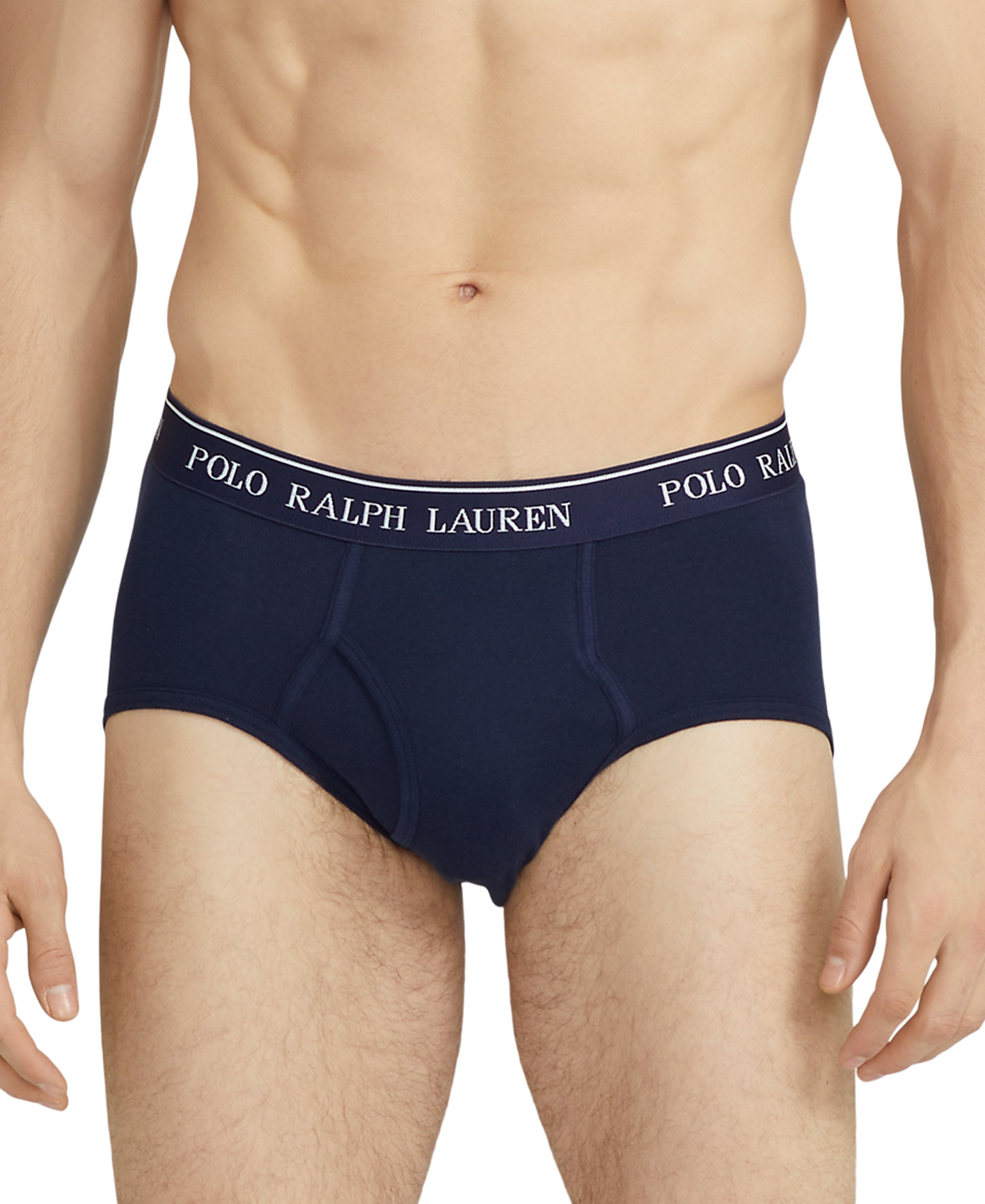 Polo Ralph Lauren Men's 4-Pack Classic-Fit Mid-Rise Briefs - Aerial Blue / Rugby Royal / Cruise Navy