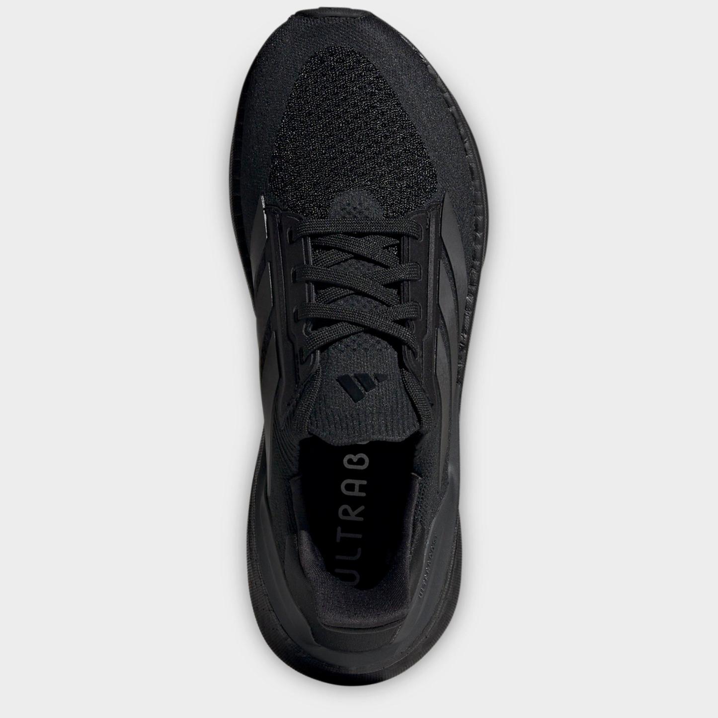 Women's adidas Ultraboost 5X Running Shoes - Core Black/Core Black/Cloud White - Top view