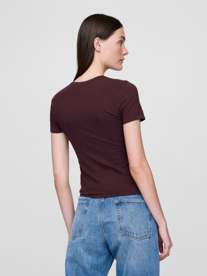CloseKnit Jersey T-Shirt - Red bordeaux