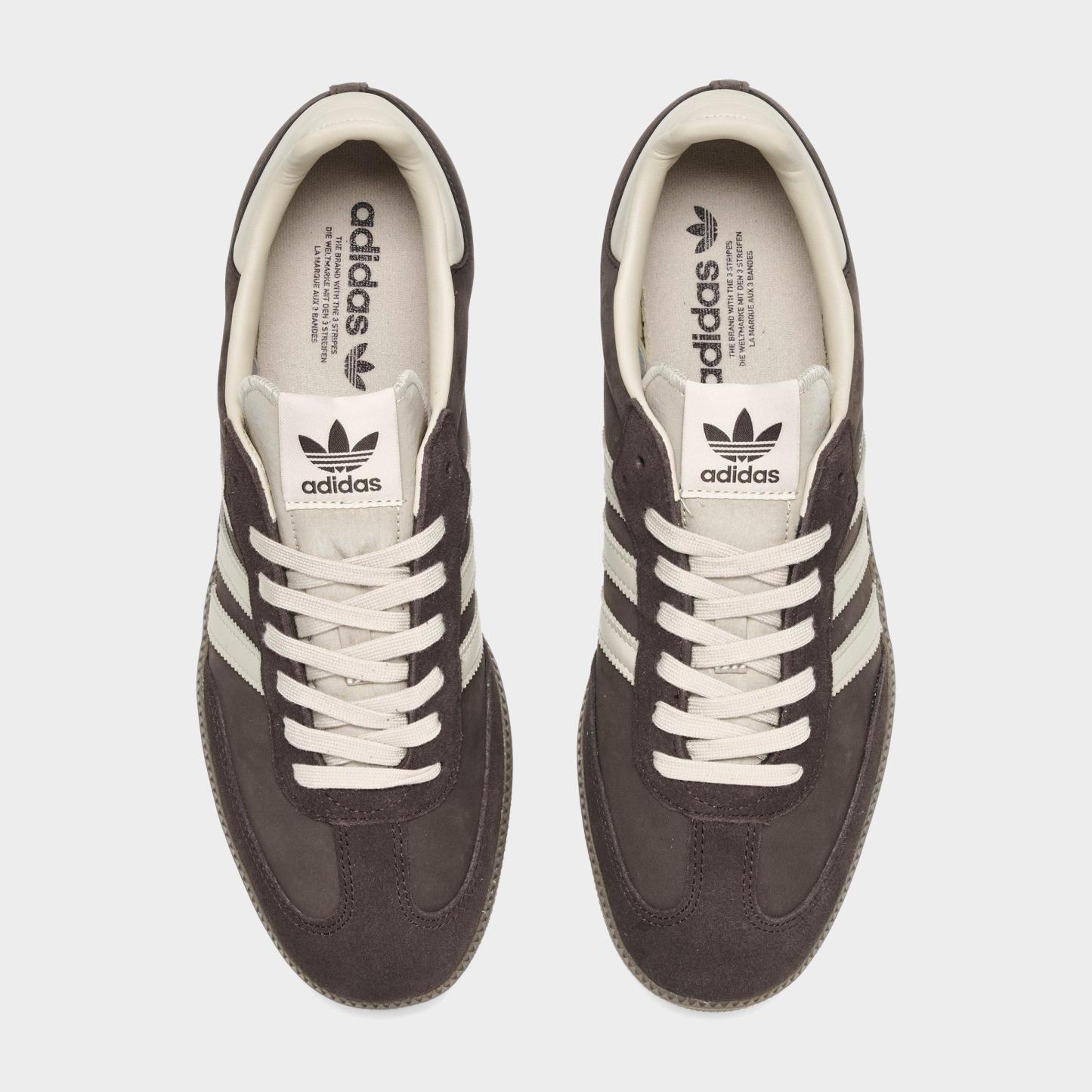 Men's adidas Originals Samba OG Casual Shoes - Part 2 - Aurora Coffee/Khaki/Gum - Top view