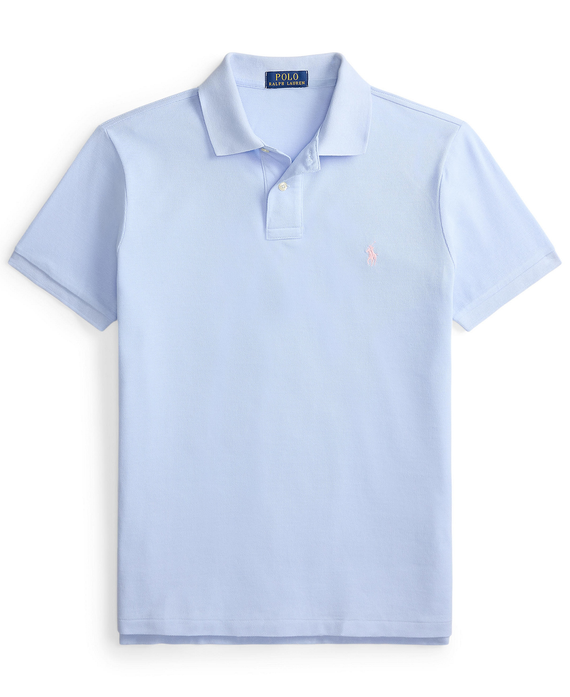 Polo Ralph Lauren Men's Custom Slim-Fit Mesh Polo Shirt - Pebble Blue
