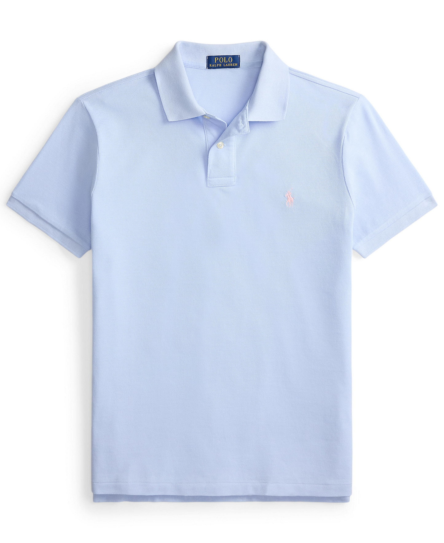 Polo Ralph Lauren Men's Custom Slim-Fit Mesh Polo Shirt - Pebble Blue
