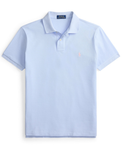 Polo Ralph Lauren Men's Custom Slim-Fit Mesh Polo Shirt - Pebble Blue