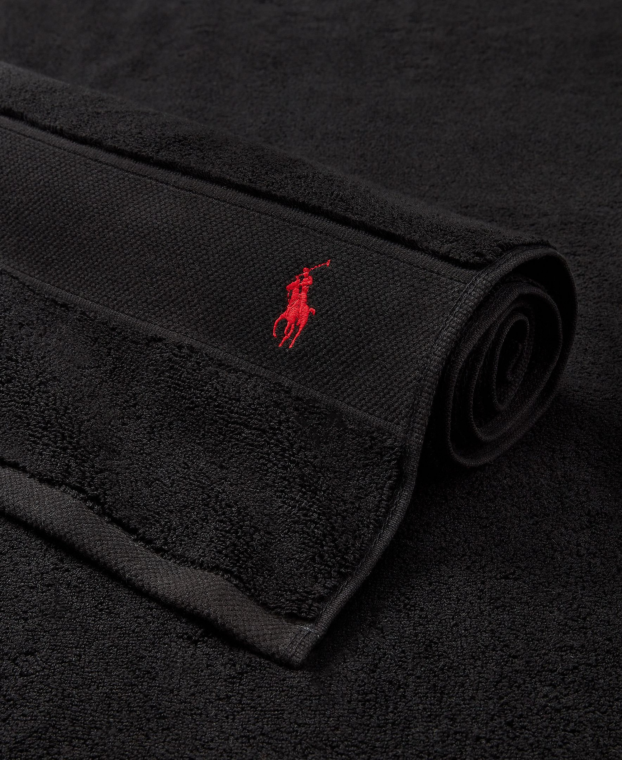 Polo Ralph Lauren Polo Player Cotton Bath Towel, 58" x 30" - Polo Black