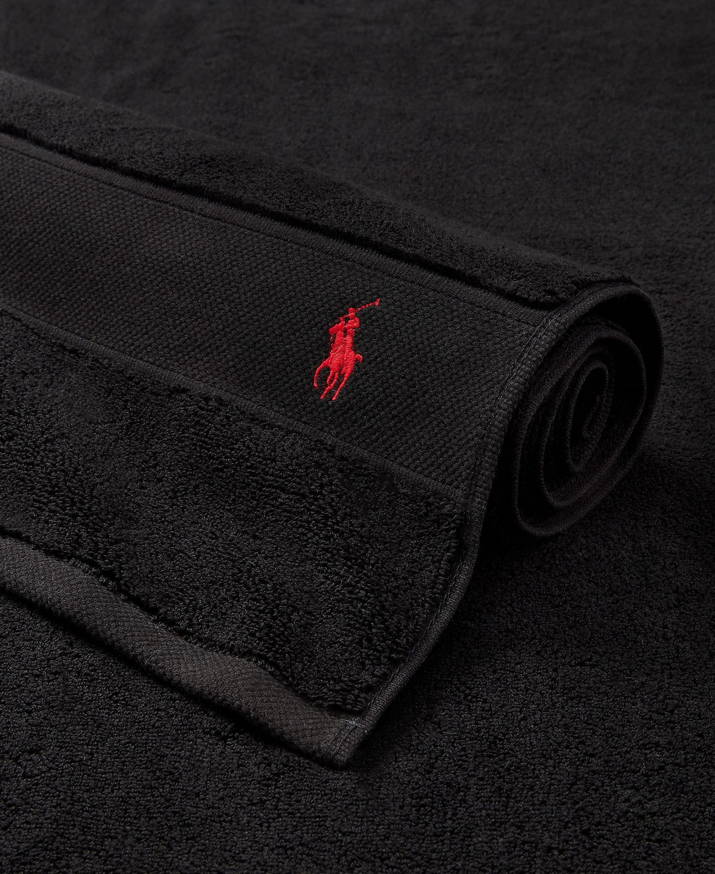 Polo Ralph Lauren Polo Player Cotton Bath Towel, 58" x 30" - Polo Black