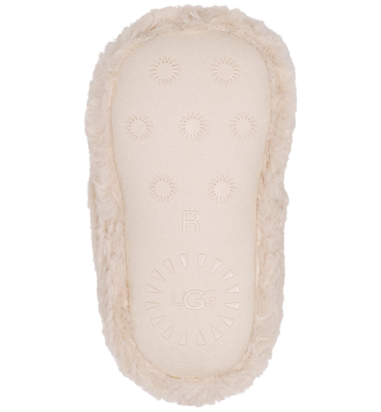 UGG® Baby Bixbee Round Toe Booties - Natural Curly Faux Fur