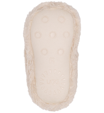 UGG® Baby Bixbee Round Toe Booties - Natural Curly Faux Fur