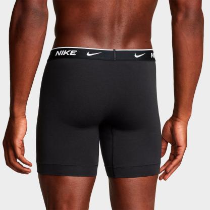 Men's Nike Stretch Cotton Boxer Briefs (3-Pack) - Black/Black/Black (KE1167-001)
