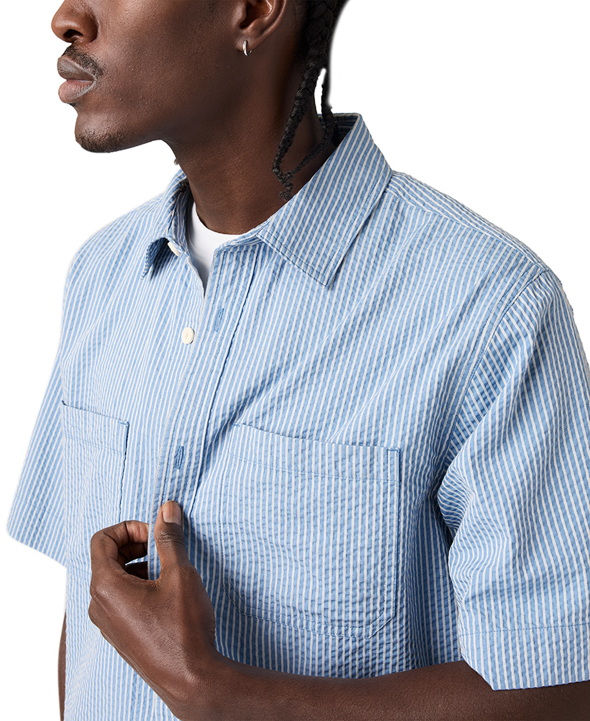 Levi's Men's Short-Sleeve Mechanic Boxy Shirt - Quiet Harbor