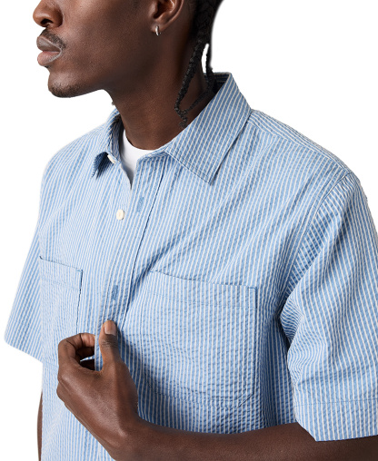 Levi's Men's Short-Sleeve Mechanic Boxy Shirt - Quiet Harbor