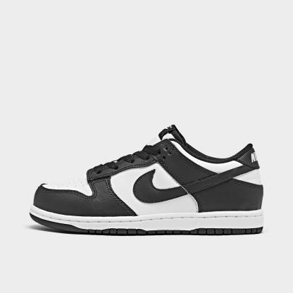Little Kids' Nike Dunk Low Casual Shoes - White/Black/White
