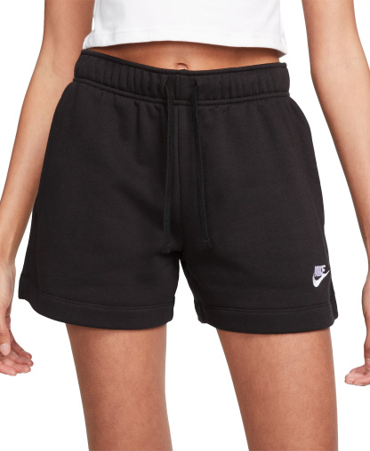 Nike Women's Sportswear Club Fleece Mid-Rise Shorts - Mystic Navy/White