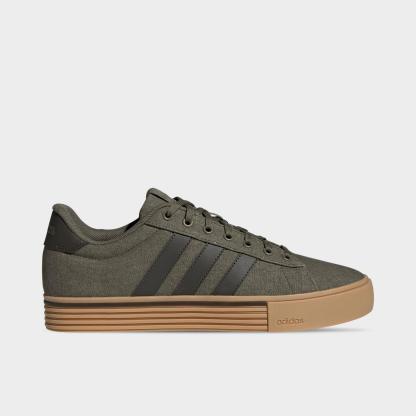 Men's adidas Daily 4.0 Casual Shoes - Olive Strata/Shadow Olive/Gum - view 1