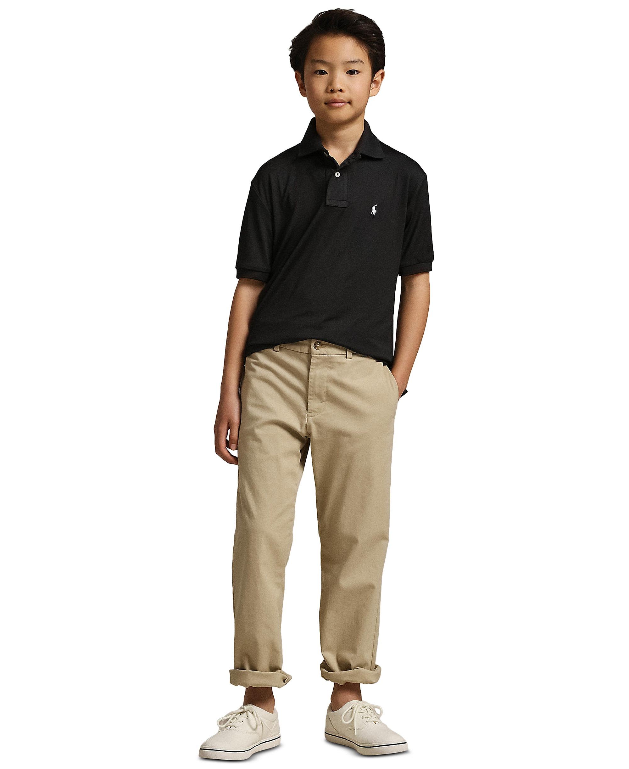 Polo Ralph Lauren Boys' 8-20 Straight-Fit Stretch Twill Pants - Classic Khaki
