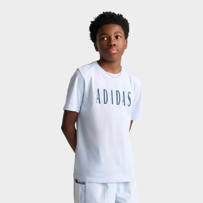 Boy's Big Kids' adidas Soccer T-Shirt - Crystal Sky - view 1