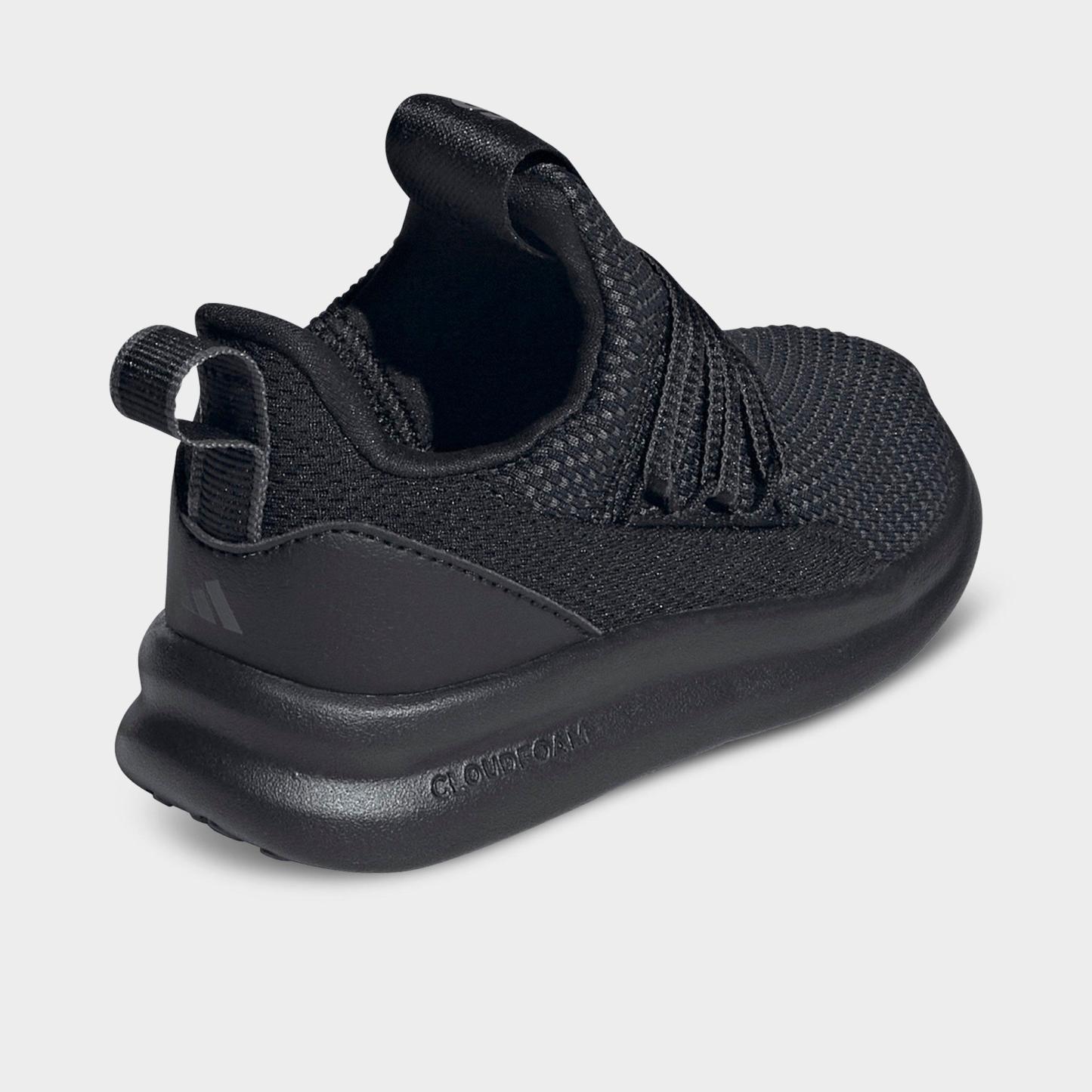 Kids' Toddler adidas Lite Racer Adapt 8.0 Stretch Lace Casual Shoes - Core Black/Grey Six - Back view