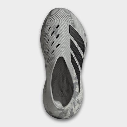 Big Kids' adidas Purechill Casual Shoes - Grey Two/Black/Grey One - Top view