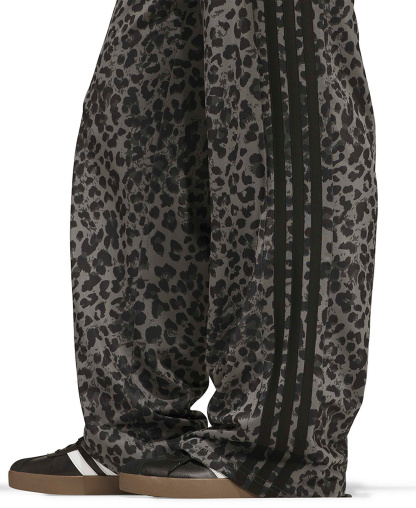 adidas Women's Dayready High-Rise Wide-Leg Leopard-Print Pants - Black