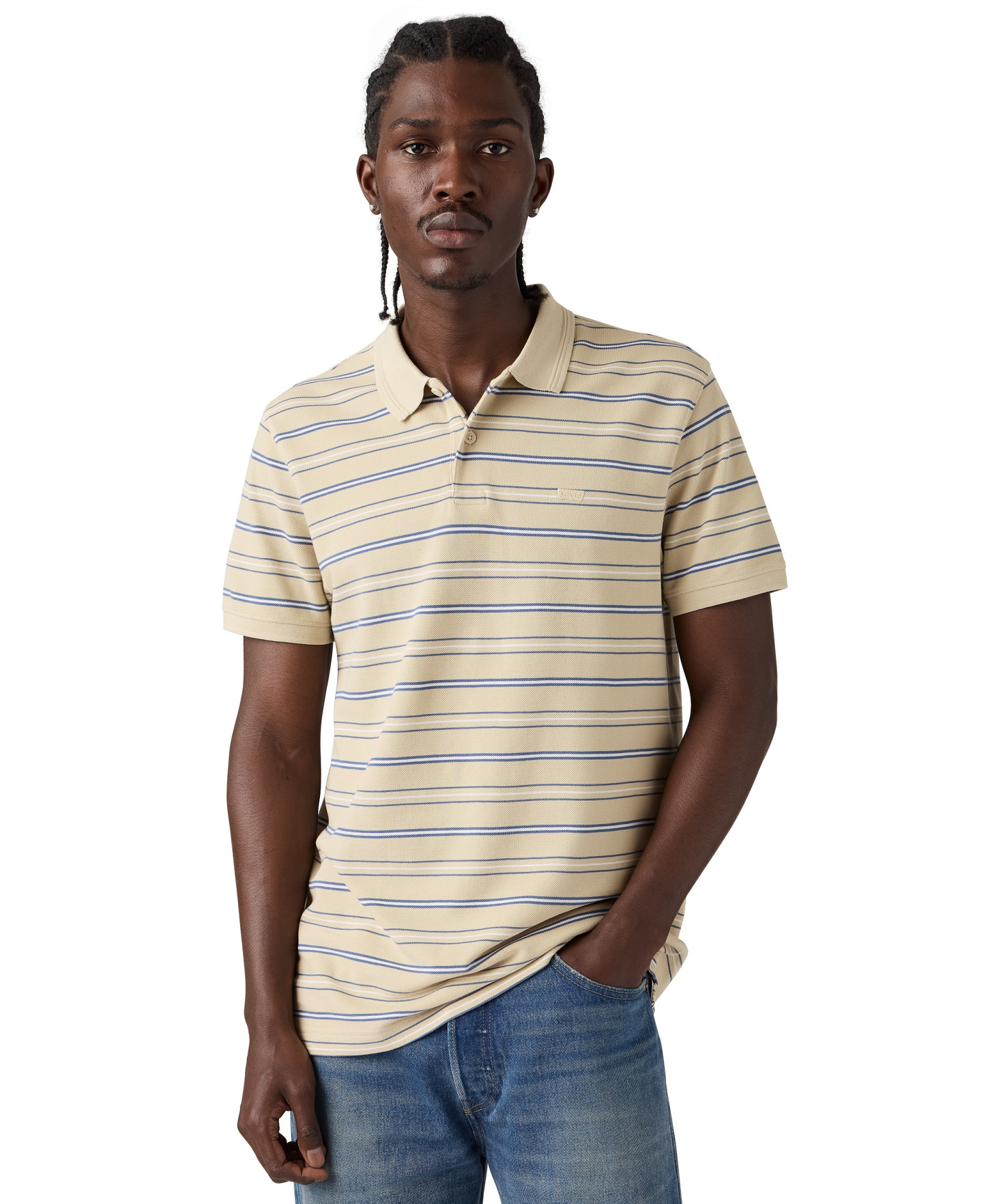 Levi's Premium Men's Original Classic Polo Shirt - Castle Wall