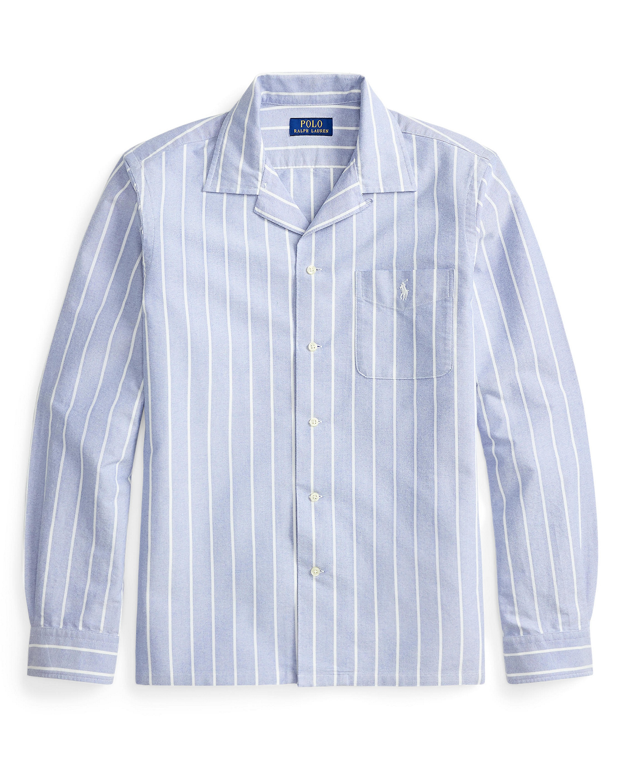 Polo Ralph Lauren Men's Classic-Fit Plaid Brushed Oxford Shirt - 7278 Royal White