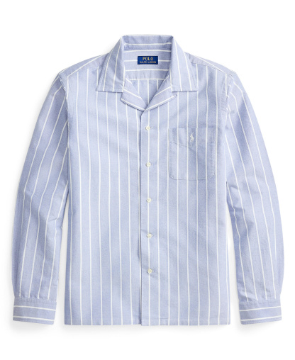 Polo Ralph Lauren Men's Classic-Fit Plaid Brushed Oxford Shirt - 7278 Royal White