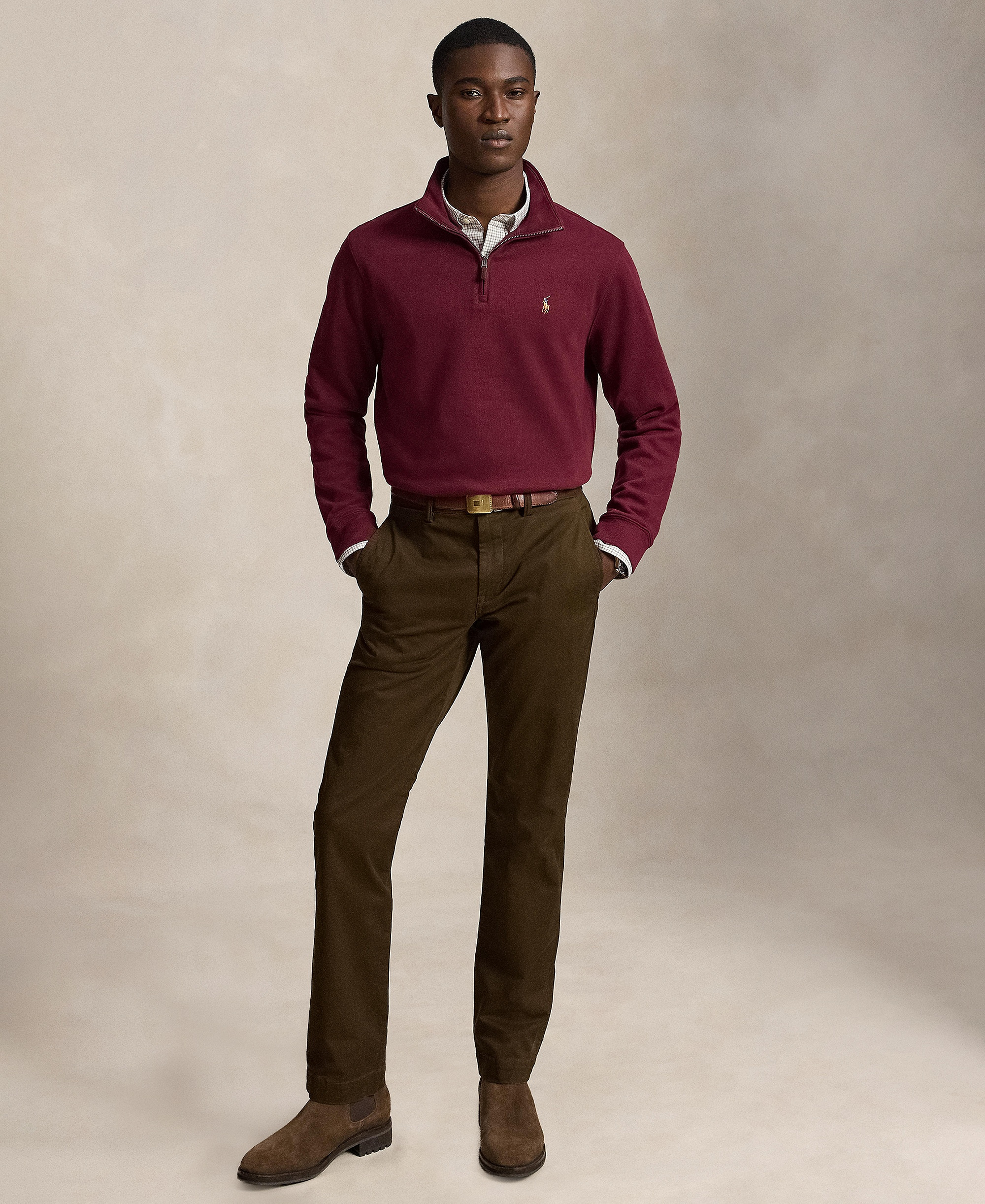 Polo Ralph Lauren Men's Straight-Fit Stretch Chino Pants - Dark Brown
