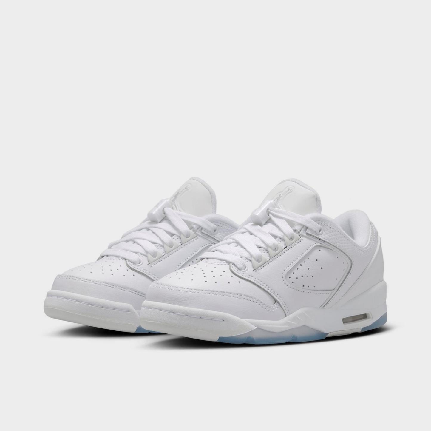 Big Kids' Jordan Sixty Plus Low Casual Shoes - White/Black/Pure Platinum - Left shoe facing left. Outside of the shoe. - view 2