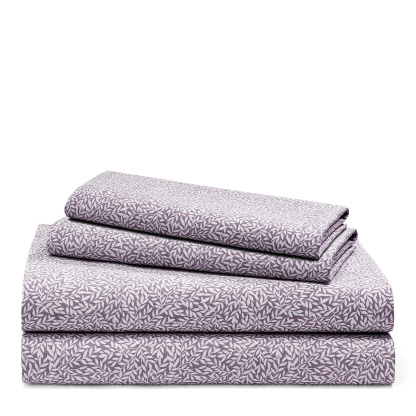 Lauren Ralph Lauren Spencer Leaf Sheet Set, Queen - Deep Lavender Leaf