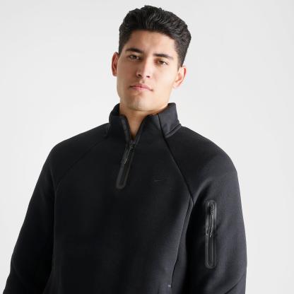 Men's Nithtke Tech Fleece Quarter-Zip Top - Black/Black