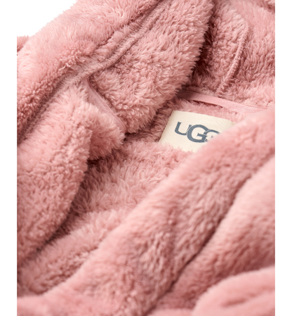 UGG® Women's Aarti Belted Fleece Robe - Dusty Rose