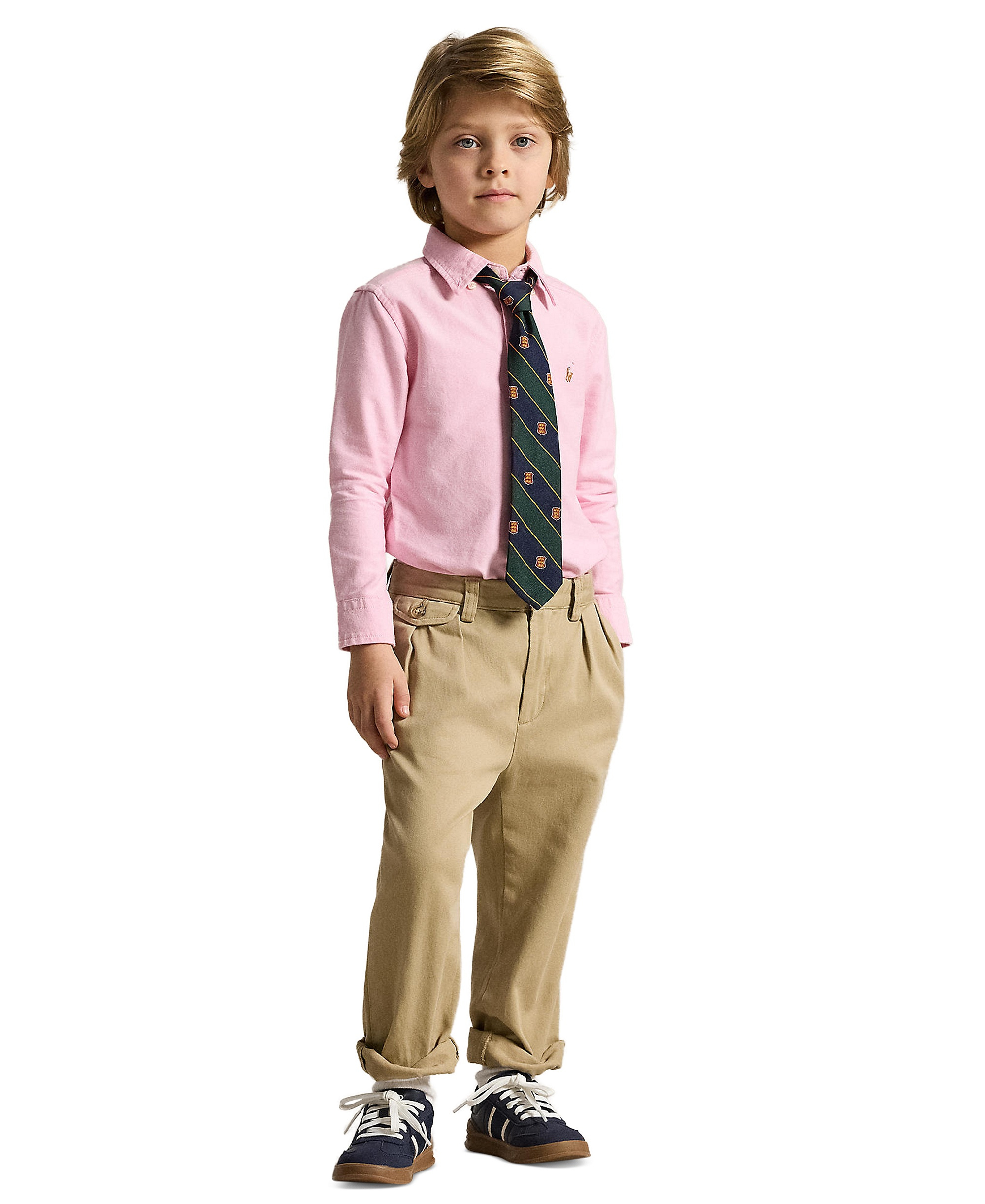 Polo Ralph Lauren Boys' 2T-7 Cotton Oxford Shirt - New Rose