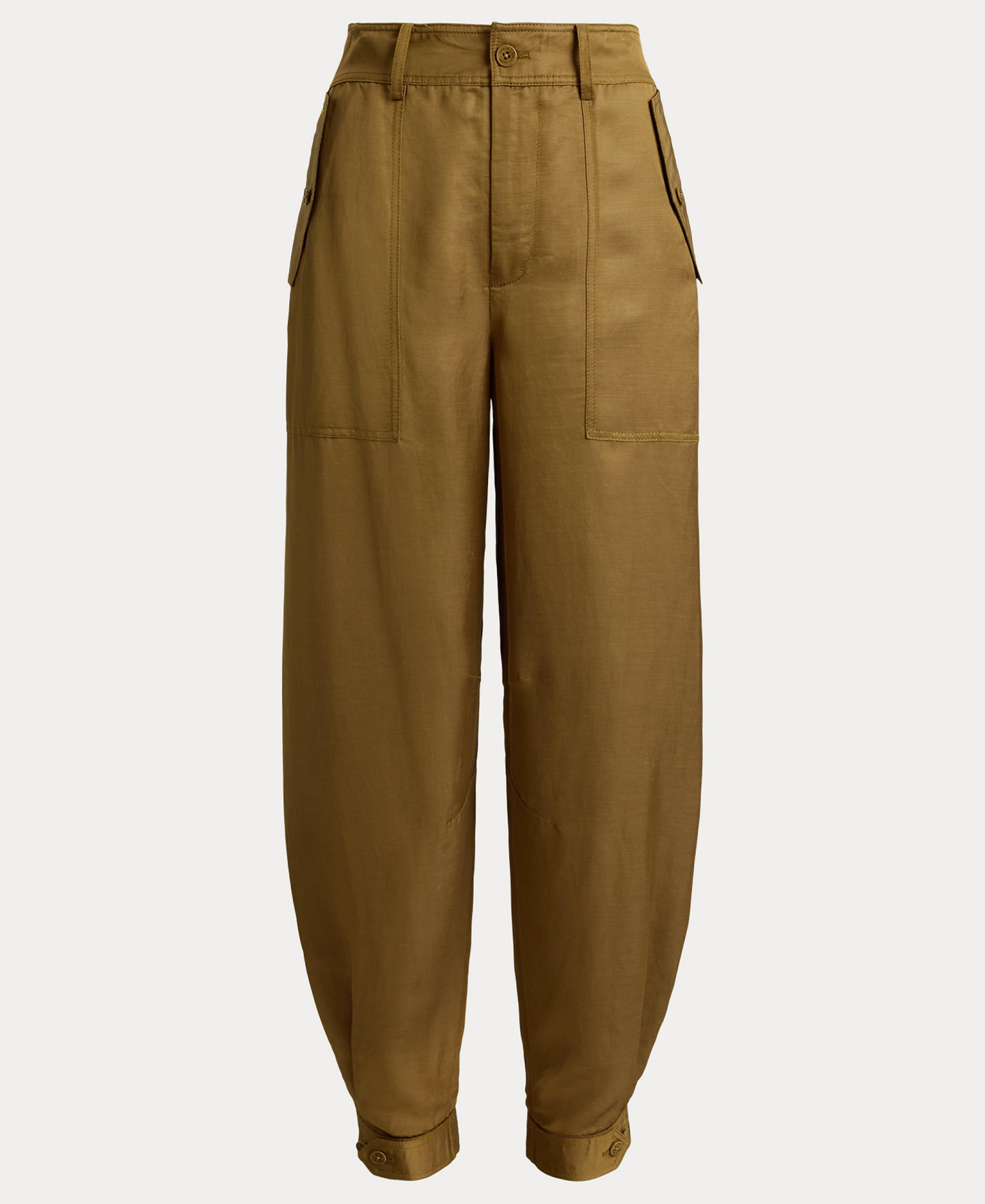 Lauren Ralph Lauren Women's Shantung Barrel Cargo Pants - Tobacco Bronze