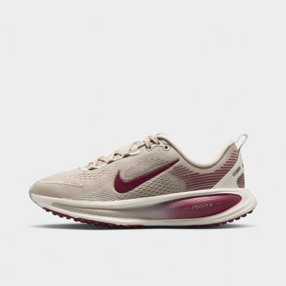 Big Kids' Nithtke Vomero 18 Running Shoes - Part 1 - Cream II/Sail/Pink Smoke - Left shoe facing left. Outside of the shoe.