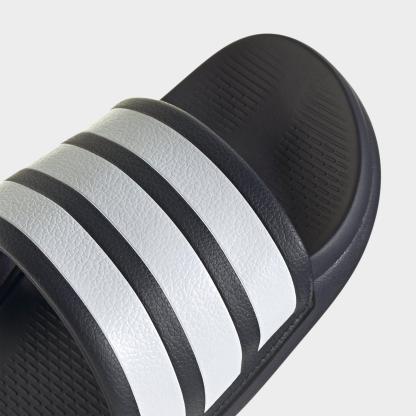 Women's adidas Adilette Comfort 2.0 Slide Sandals - Legend Ink/Cloud White/Legend Ink - Detail shot