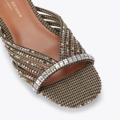Kurt Geiger London Crystal Strap Flat Mule - Beige - view 5