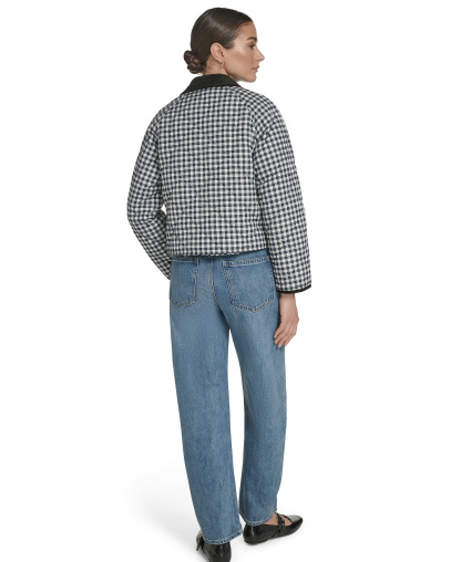 Levi's Women's Diamond Quilted Jacket - Black/white Gingham