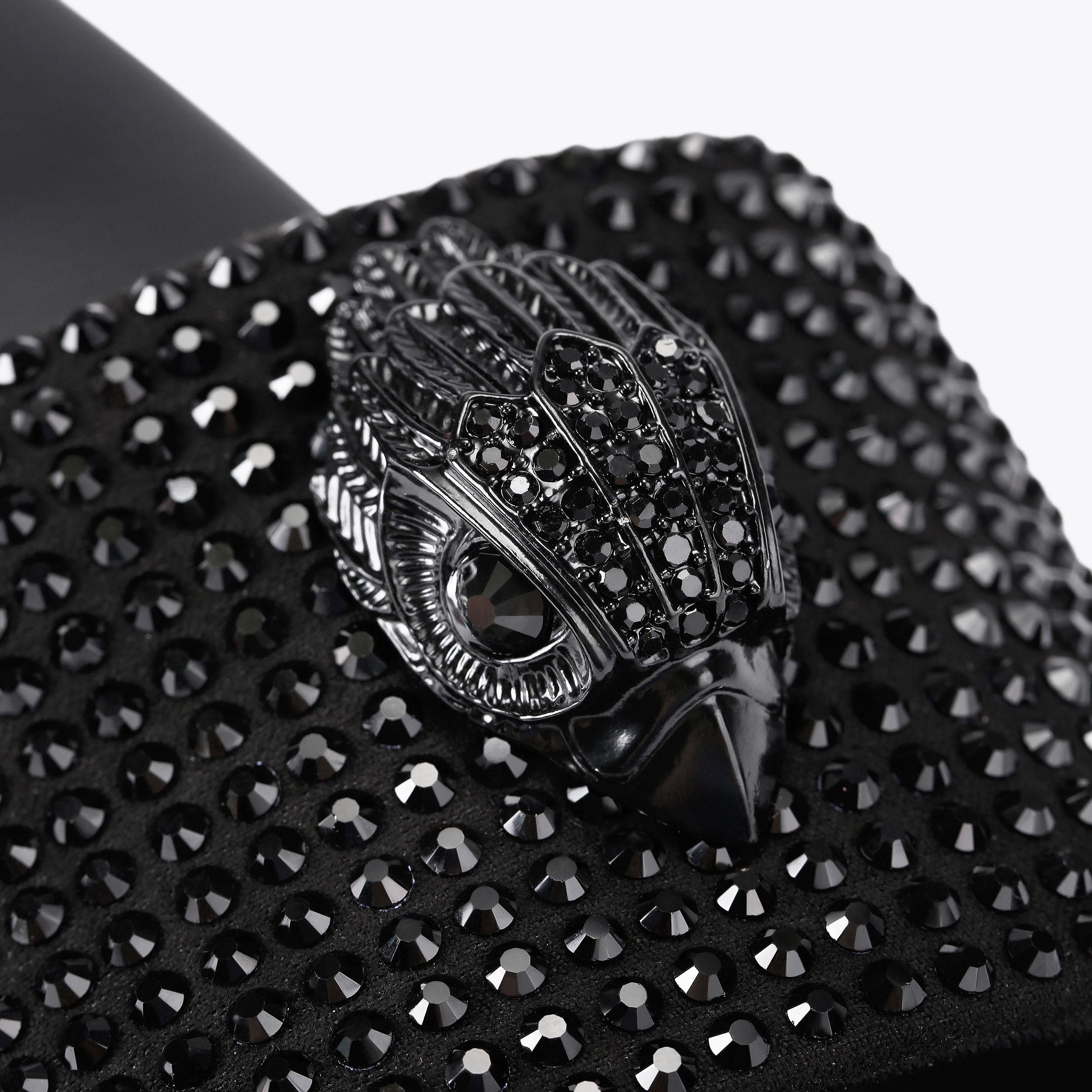 Kurt Geiger London Meena Drench Platform Slide - Black - view 6