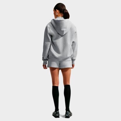 Women's Nithtke Studio Fleece Medium-Weight Full-Zip Hoodie - Dark Grey Heather/Sail