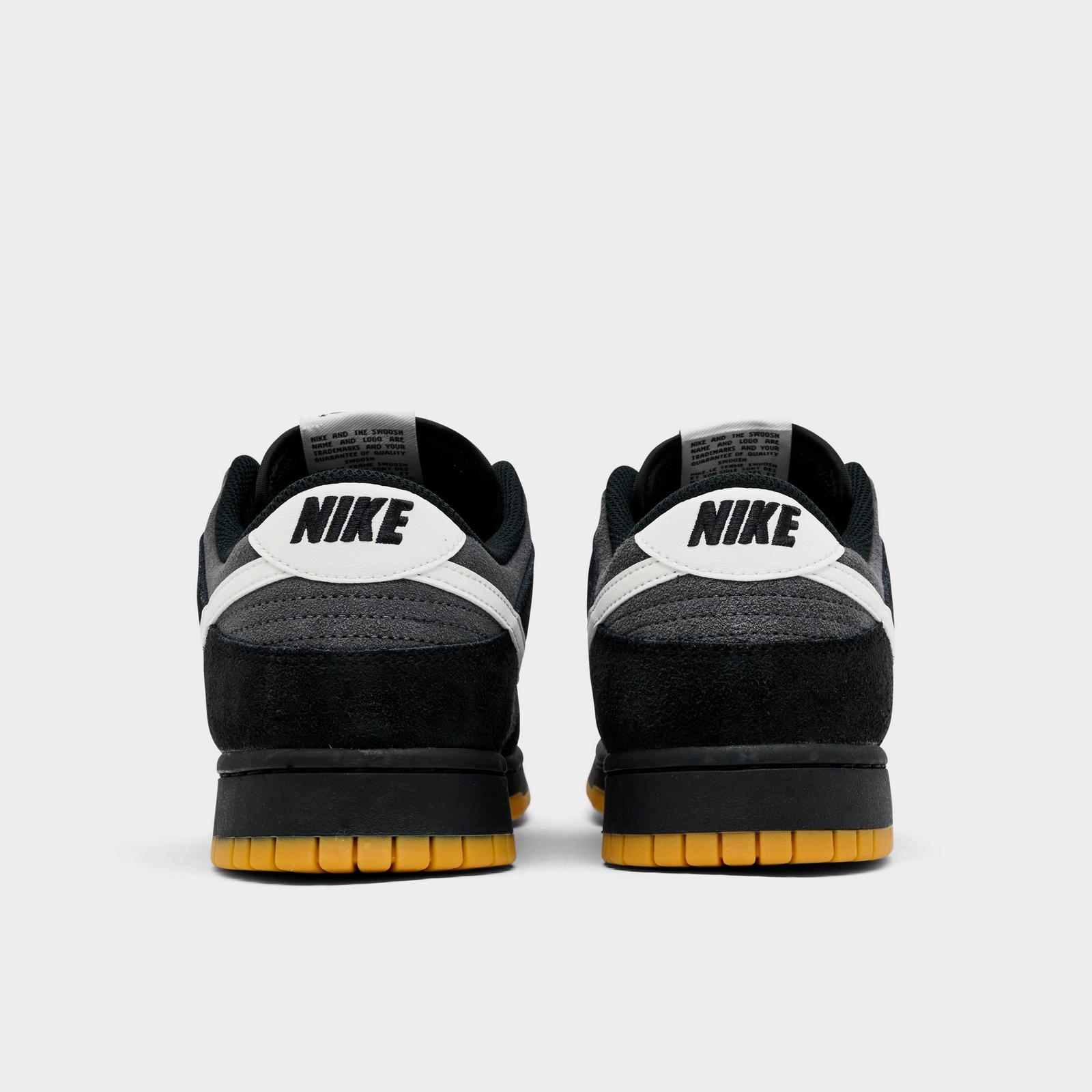 Men's Nike Dunk Low Retro SE Casual Shoes - Black/Grey/Gum